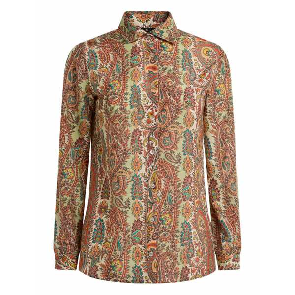 エトロ レディース シャツ トップス Paisley-print shirt Neutrals|asty