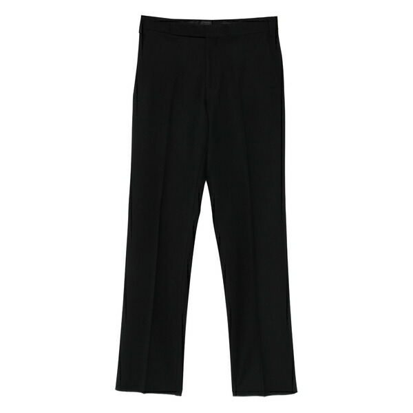 ラルディーニ メンズ 心地好いズボン下 ボトムス Virgin wool trousers Black