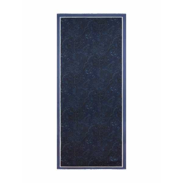 エトロ メンズ えり巻き・袈裟・えり巻き 付属物 Paisley-pattern scarf Blue