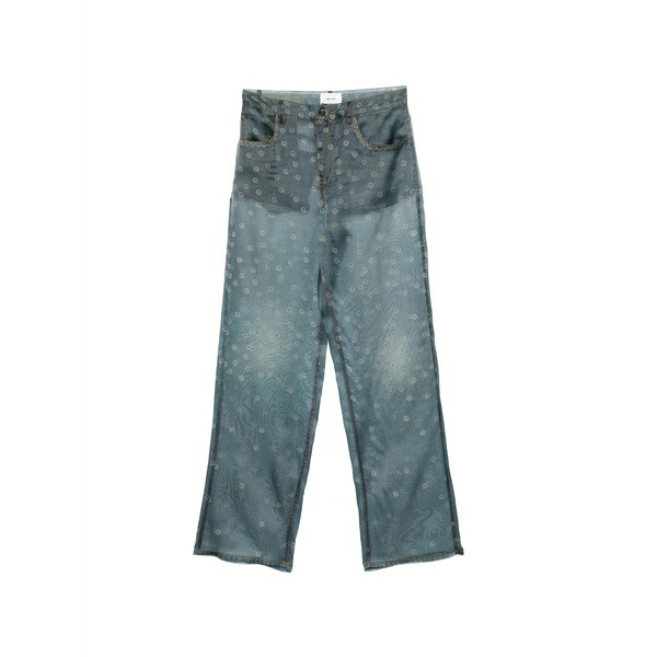 ハイクール レディース デニムパンツ ボトムス Patterned bonnie denim Blue|asty