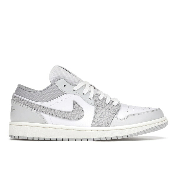 Jordan ジョーダン メンズ スニーカー 【Jordan 1 Low PRM Smoke Grey Elephant】 サイズ US_12(30.0cm) White/Neutral Grey-Sail-Smoke Grey｜asty