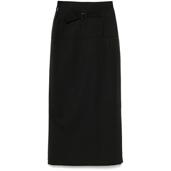 ルメール レディース スコート ボトムス Slited MIDI skirt Black