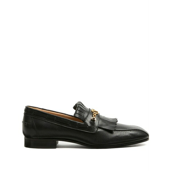 ヴァレンティノ ガラヴァーニ メンズ スリッポン・ローファー シューズ Vlogo signature fringed loafers Black｜asty