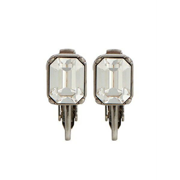 ディースクエアード メンズ ピアス・イヤリング 佩び物 D2 classic crystal-embellished earrings  Silver