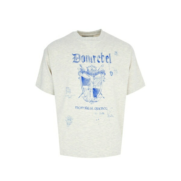 ドムレベル メンズ プルオーバー トップス Dominus crest printed t-shirt Neutrals