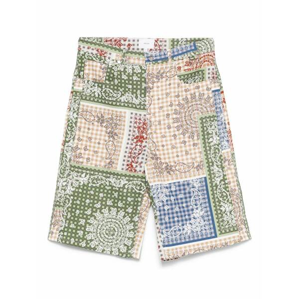 ルード メンズ カジュアルパンツ ボトムス Bandana traxedo shorts Green｜asty