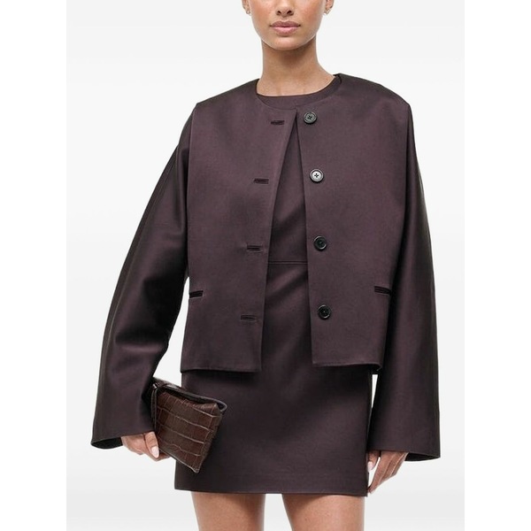 ステゥド レディース 上衣＆上衣 アウター Liz cropped jacket Brown