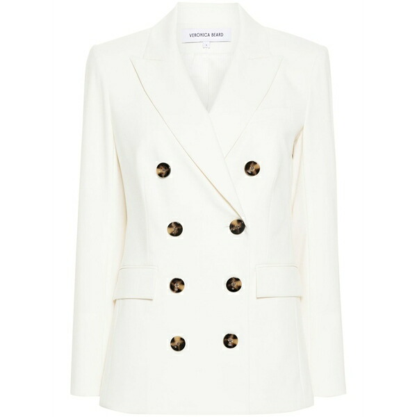 ヴェロニカ ベアード レディース 上衣＆上衣 アウター Fevre dickey double-breasted blazer Neutrals