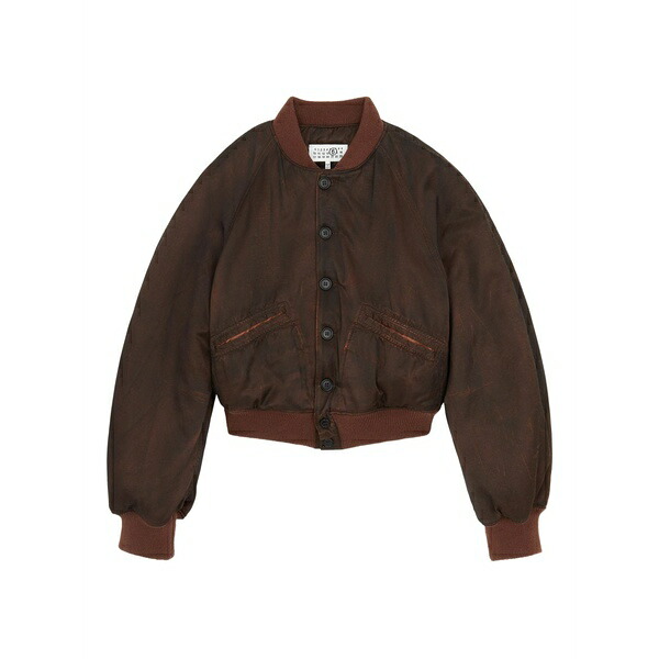 マルタンマルジェラ レディース 上衣＆上衣 アウター Button-up bomber jacket Brown