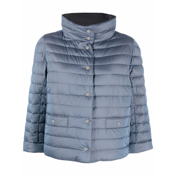 ムーレー レディース 上衣＆上衣 アウター Cindy high-collar padded jacket Blue