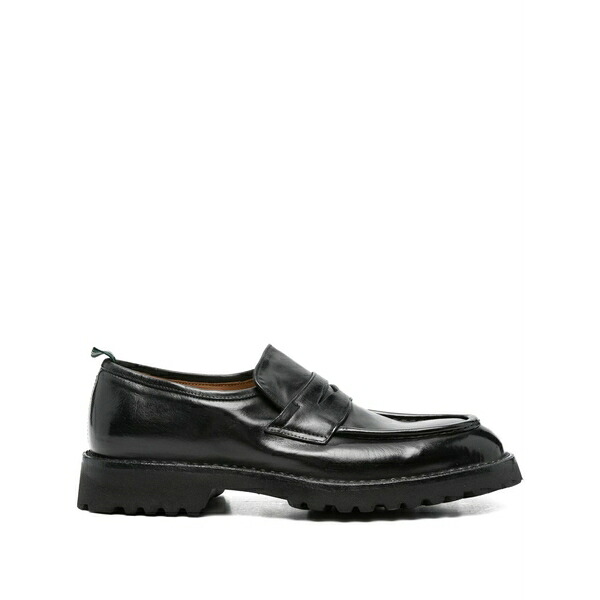 グリーン・ジョージ メンズ スリッポン・ローファー シューズ Leather loafers Black｜asty 69,740円