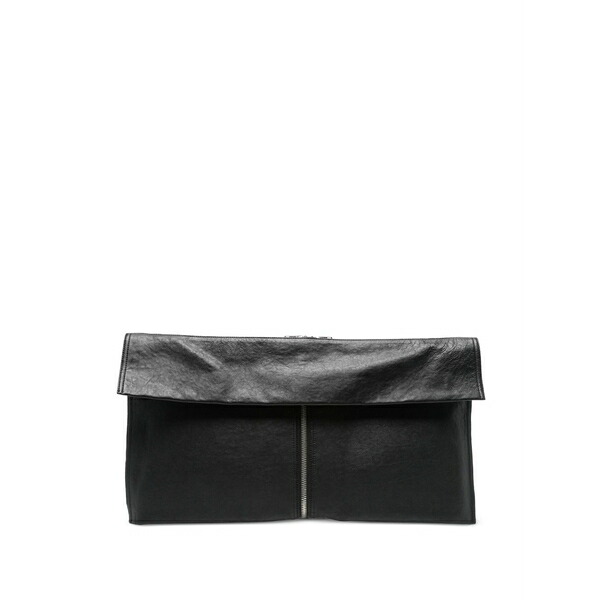 アレキサンダーワン レディース クラッチペダル御徒面子 御徒面子 Double-zip leather clutch Black