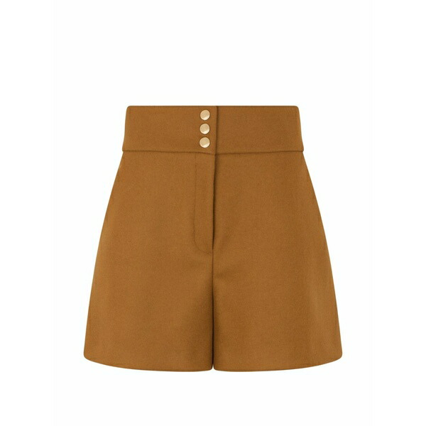 レッドヴァレンティノ レディース カジュアルパンツ ボトムス Buttoned tailored shorts Brown