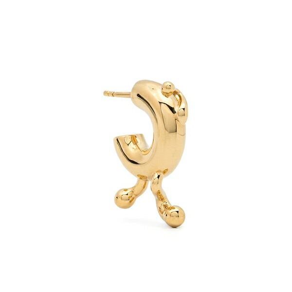 マリア ブラック レディース ピアス&イヤリング アクセサリー Potsdamer single chunky hoop Gold|asty