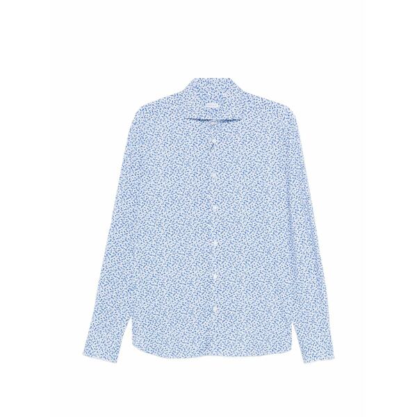 オリアン メンズ シャツ トップス Patterned shirt Blue|asty