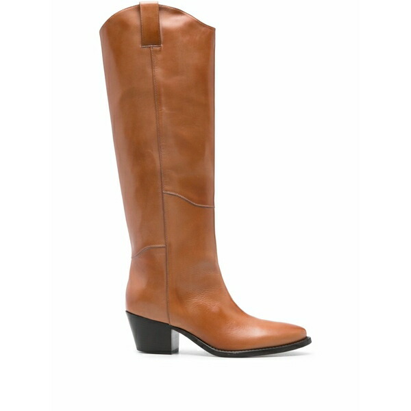 パロッシュ レディース ブーツ シューズ Knee-high leather boots Brown