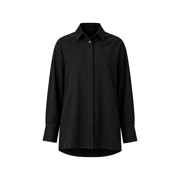 セオリー レディース シャツ トップス Buttoned shirt Black｜asty