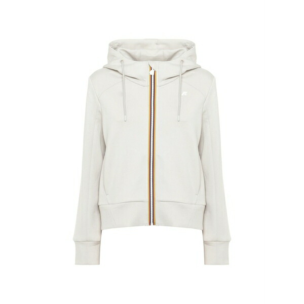 ケイ通い路 レディース パーカー・スウェットシャツ アウター Divine zip-fastening hoodie Neutrals