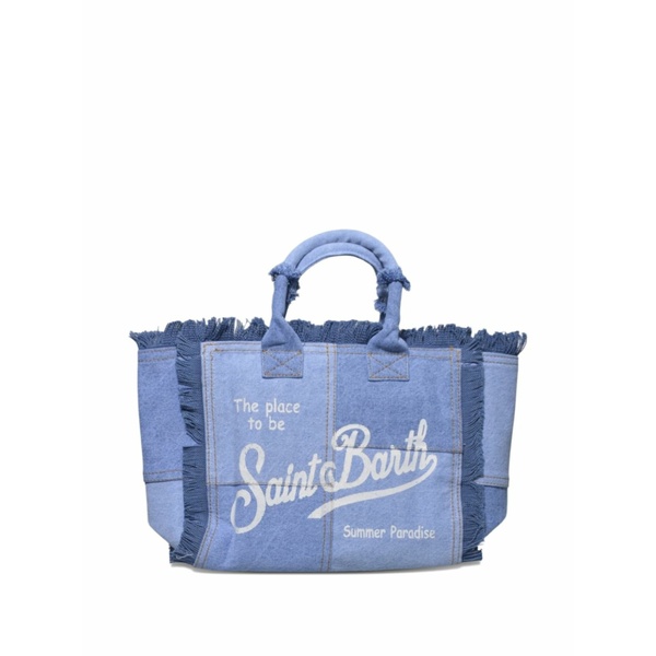 エムシーツーセイントバース レディース ショルダーバッグ バッグ Colette fringed tote bag Blue｜asty
