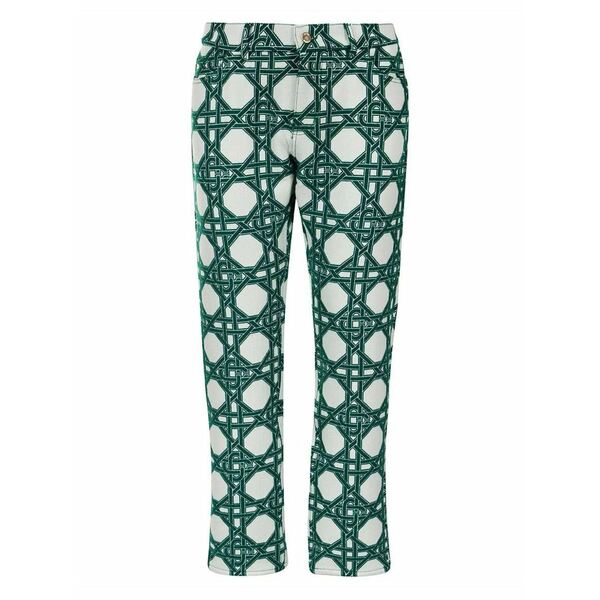 カサブランカ メンズ カジュアルパンツ ボトムス Monogram-print trousers White｜asty