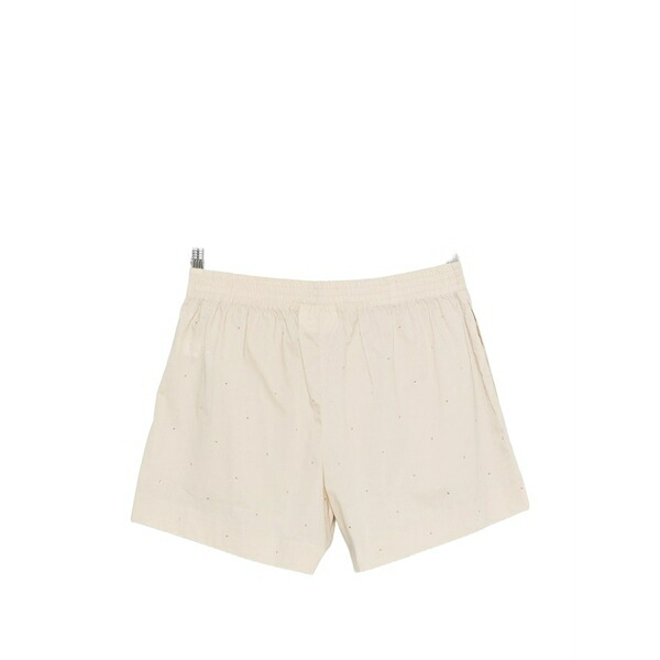 エムシーツーセイントバース レディース 心地好いズボン下 ボトムス Meave crystal-embellished elasticated-waist shorts Neutrals