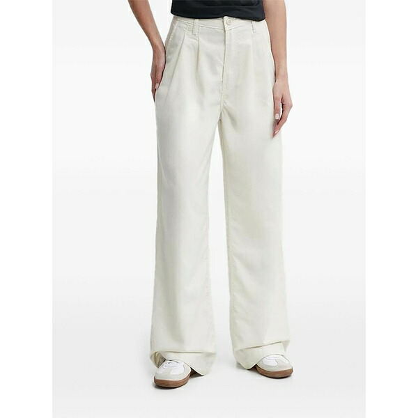 バンズ レディース 心地好いズボン下 ボトムス Pleated pants Neutrals