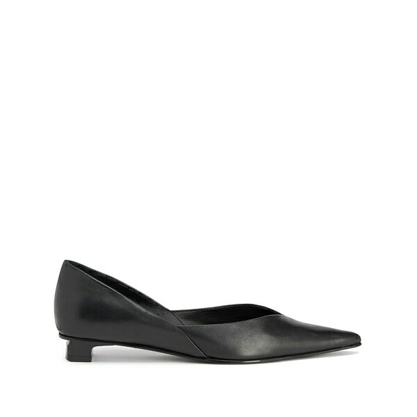 意中の女 レディース パンプス シューズ Pointed flat leather pumps  Black