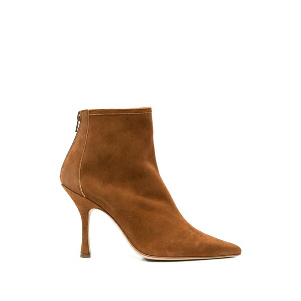 アンナ・エフ レディース ブーツ シューズ Pointed zip boots Brown