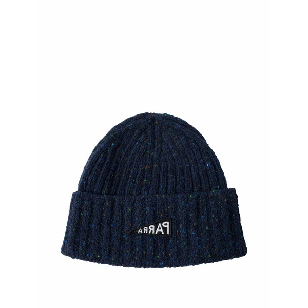 ﾊﾞｲﾊﾟｰﾗ メンズ かぶり笠 佩び物 Reverse-flag beanie hat Blue