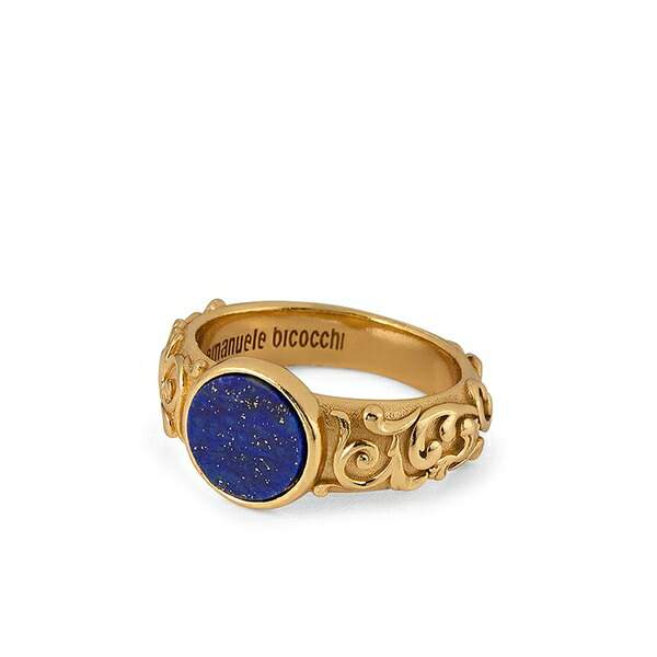 エマニュエレ ビコッキ メンズ 輪っか 付属物 Arabesque engraved chevalier ring Gold