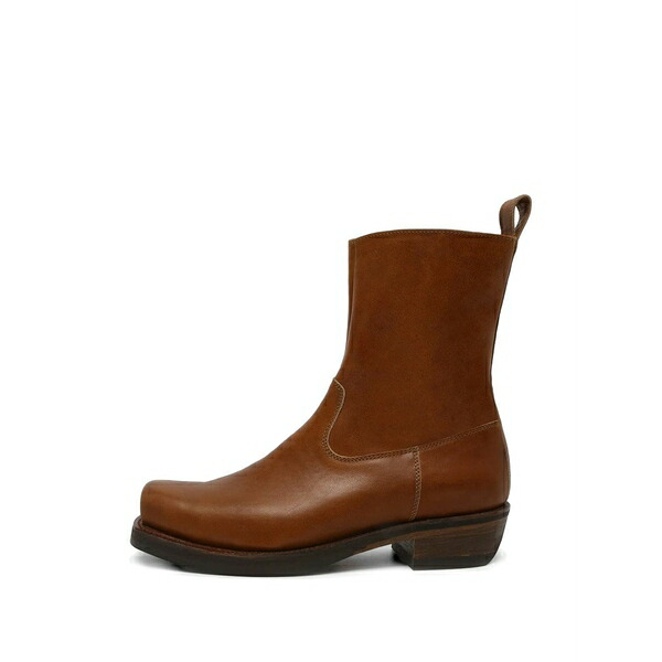 ウォンハンドレッド メンズ ブーツ シューズ Barcelona leather boots Brown｜asty