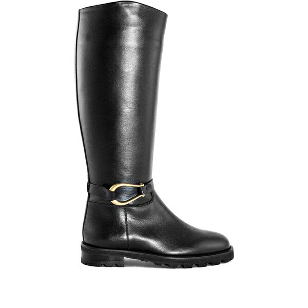 ロベルトフェスタ レディース ブーツ シューズ Leather knee-high boots Black