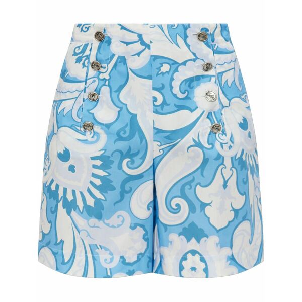 エトロ レディース カジュアルパンツ ボトムス Paisley-print shorts Blue｜asty