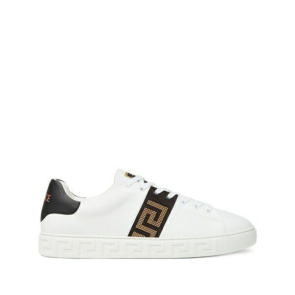 ヴェルサーチ メンズ スニーカー シューズ Logo sneakers White｜asty