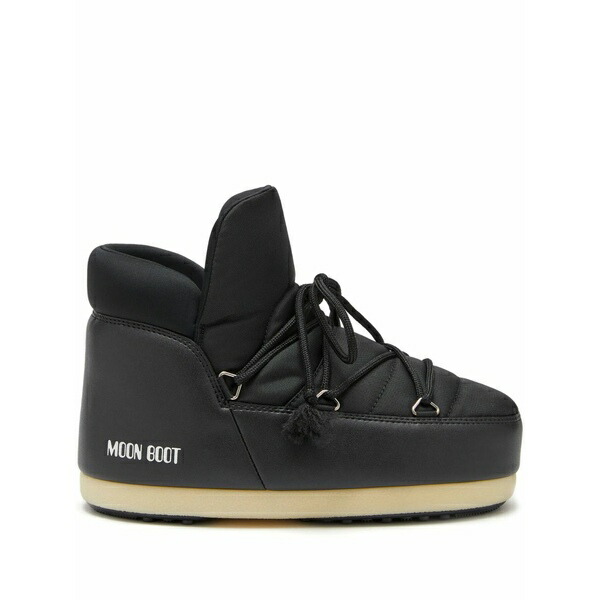 お月さまブーツ メンズ ブーツ シューズ Icon logo-print boots Black