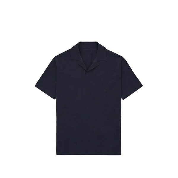 フォルテラ メンズ スポーツシャツ トップス Adrien camp-collar polo shirt Blue