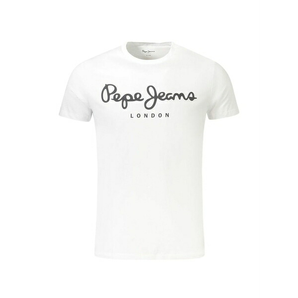 ペペジーンズ メンズ ティーシャツ トップス Logo-print cotton t-shirt White トップス-メンズファッション