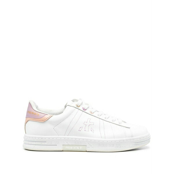 プレミアータ レディース スニーカー シューズ Panelled low-top sneakers White