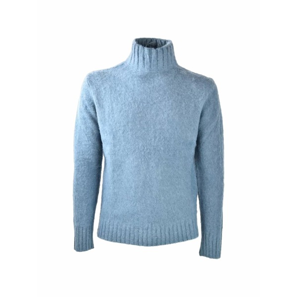 アスペジ メンズ ニット&セーター アウター High-neck sweater Blue|asty