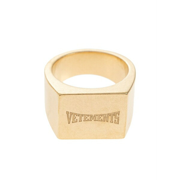 ヴェトモン メンズ 輪っか 佩び物 Square-signet ring Gold
