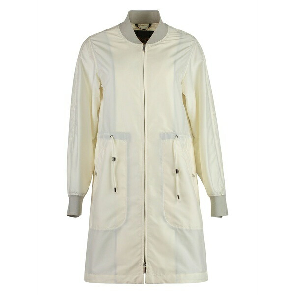ムーレー レディース 厚地の外套 アウター Drawstring zip-fastening coat  Neutrals