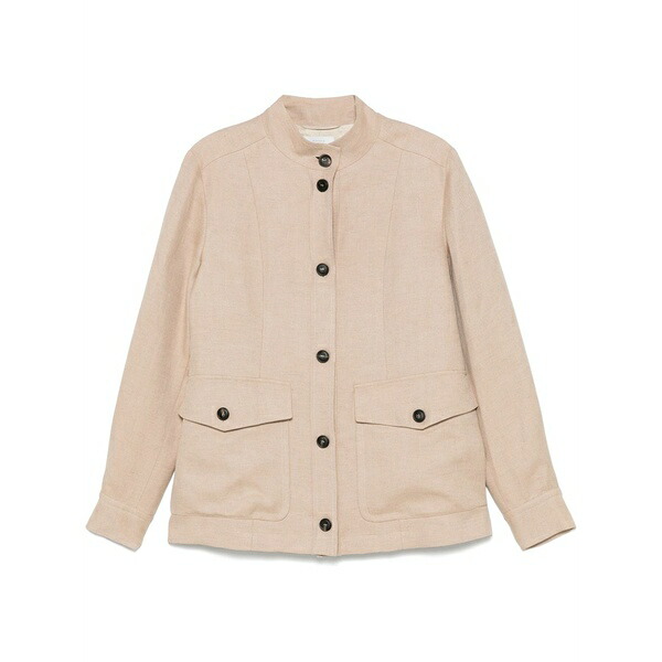 イレブンティ レディース 上衣＆上衣 アウター Linen jacket Neutrals