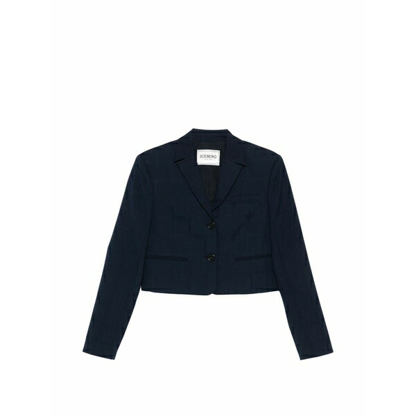 アイスバーグレタス レディース 上衣＆上衣 アウター Checked blazer Blue