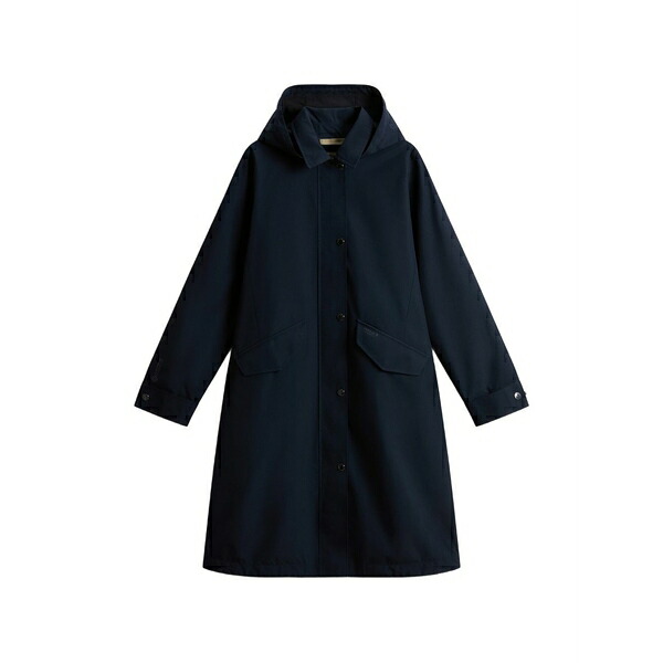 羊毛 金持ち レディース 厚地の外套 アウター Gtx long parka coat Blue