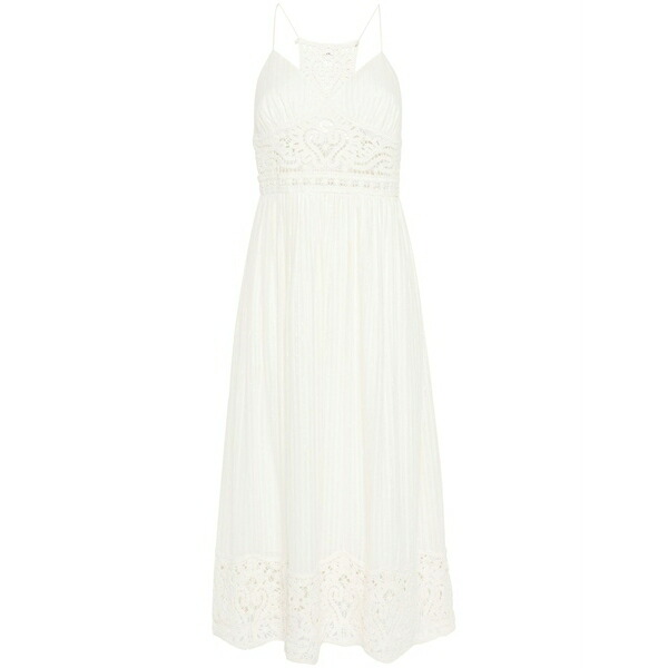 ツインセット レディース ワンピース トップス Crochet-detailing dress Neutrals｜asty