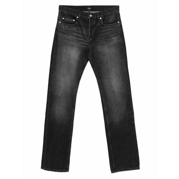 アーペーセー メンズ デニムパンツ ボトムス Faded jeans Black|asty