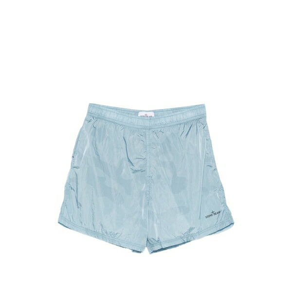 ストーンアイランド メンズ 心地好いズボン下 ボトムス Logo-print shorts Blue