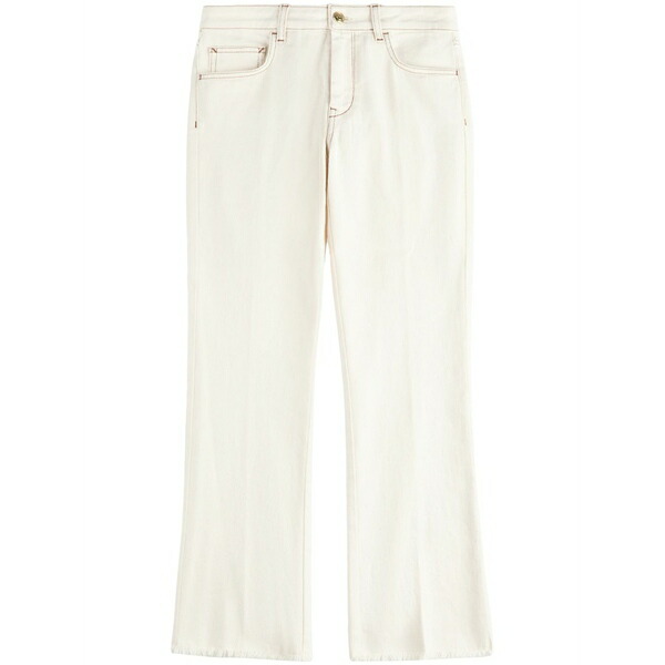 フェイ レディース デニムパンツ ボトムス Cropped jeans White