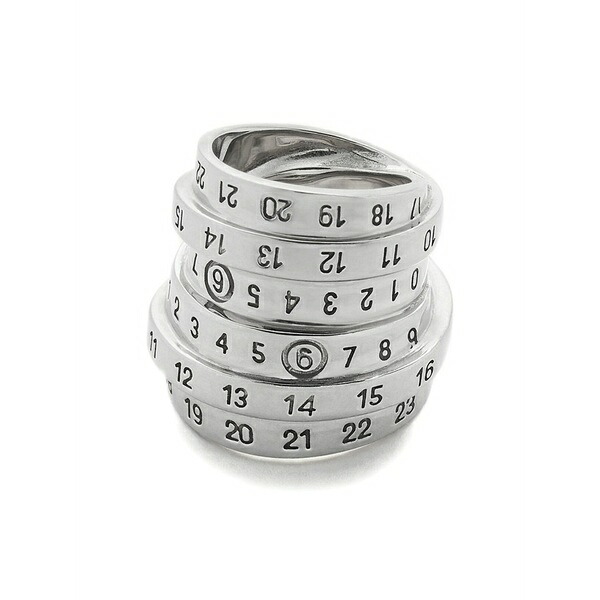 マルタンマルジェラ レディース リング アクセサリー Numeric ring Silver｜asty