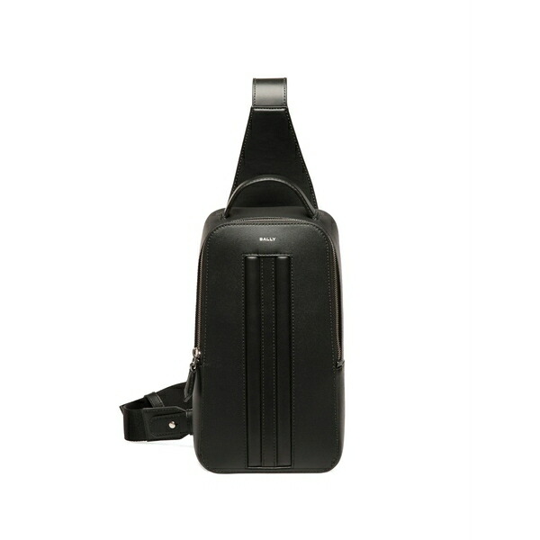 バリー メンズ ショルダーバッグ 御徒面子 Mythos logo-print shoulder bag Black